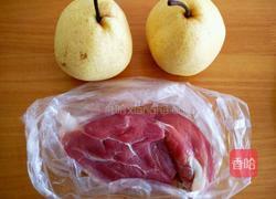 无花果雪梨瘦肉汤的做法图解2