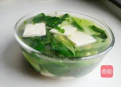 青菜豆腐汤的做法图解9
