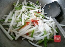 清炒白萝卜丝的做法图解2