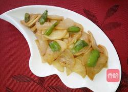 尖椒炒白萝卜的做法图解6