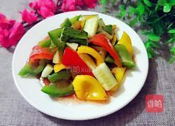 酸甜彩椒拌黄瓜的做法图解8