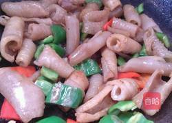 彩椒炒猪皮的做法图解5