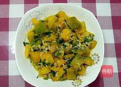 南瓜虾米面的做法图解5