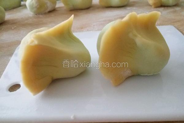 彩色香菇素水饺