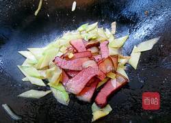 芥兰炒腊肉的做法图解7