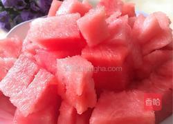 西瓜冰粥和西瓜冰块的做法图解2