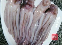 蒜苔鱿鱼须的做法图解1