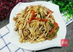 彩椒茭白炒肉的做法图解10