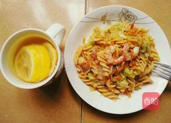 中式虾炒螺旋面的做法图解9