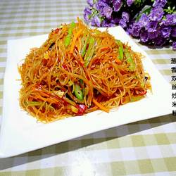 葱香双丝炒米粉的做法[图]