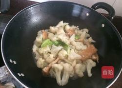 油炸豆腐炒花菜的做法图解8