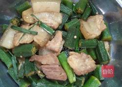 猪肉炒秋葵的做法图解10