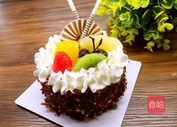 巧克力水果蛋糕的做法图解8