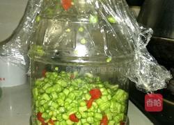 自制酸豆角小炒肉末的做法图解3