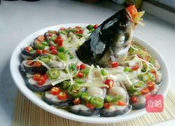 清蒸孔雀开屏鱼的做法图解15