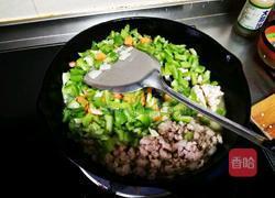 猪肉青椒打卤面的做法图解4