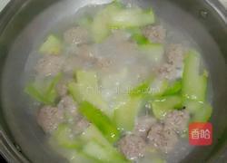 丝瓜丸子汤的做法图解3