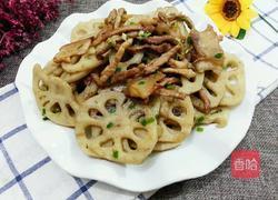 藕片炒肉丝的做法图解10