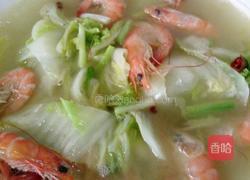 大白菜煮虾的做法图解5