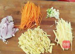 三丝炒面的做法图解4