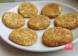 南瓜糯米芝麻饼的做法图解9