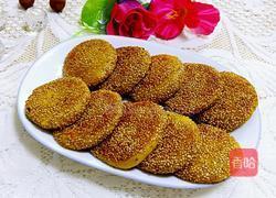 南瓜糯米芝麻饼的做法图解11