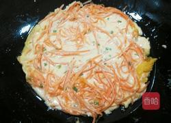 香煎胡萝卜丝饼的做法图解5