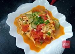 番茄黄瓜炒鸡蛋的做法图解5