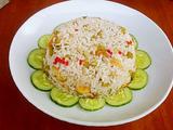 酸豆角炒花饭的做法[图]
