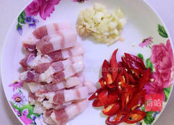 豆角烧肉的做法图解2