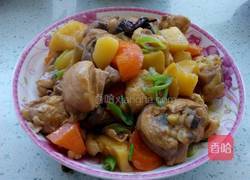 土豆胡萝卜炖鸡腿的做法图解8