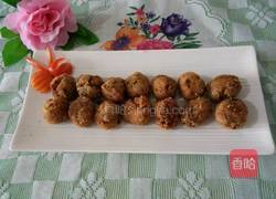 香酥花生渣肉丸的做法图解8