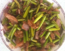 蒜薹炒肉[图]