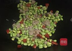 肉末毛豆的做法图解3