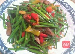 卤猪舌炒韭花的做法图解6