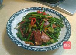 卤猪舌炒韭花的做法图解7