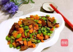 青豆炒腊肉的做法图解8