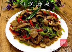 猪心炒辣椒的做法图解7