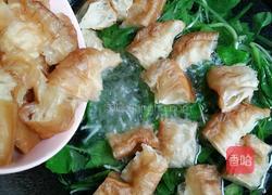 油条小青菜鸡蛋汤的做法图解6