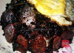 第一次尝试做腊味饭黑米腊味饭的做法图解6