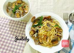 蛤蜊罗勒意面的做法图解11