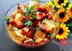 红烧肉炖豆腐的做法图解12