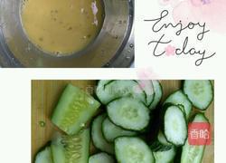 煎青瓜片的做法图解1