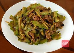 豆豉牛肉炒苦瓜的做法图解7