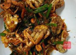 香辣炒螃蟹的做法图解5