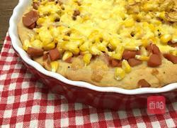 玉米火腿肠批萨的做法图解9