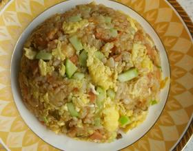 榨菜火腿肠蛋炒饭[图]