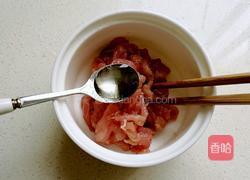 茭白炒肉丝的做法图解4
