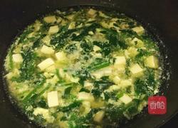菠菜豆腐瘦肉海米蛋花汤的做法图解11