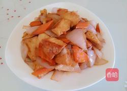 豆腐干炒洋葱胡萝卜片的做法图解12